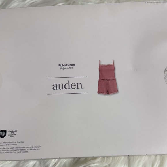 Auden Pink Ribbed Pajama Set Size XS, NWT - Picture 4 of 10